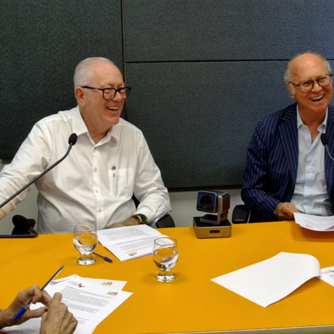 O craque Falcão e fundadores do Instituto da Criança com Diabetes resgatam história do centro que redefiniu o cuidado ao diabetes tipo 1 no RS