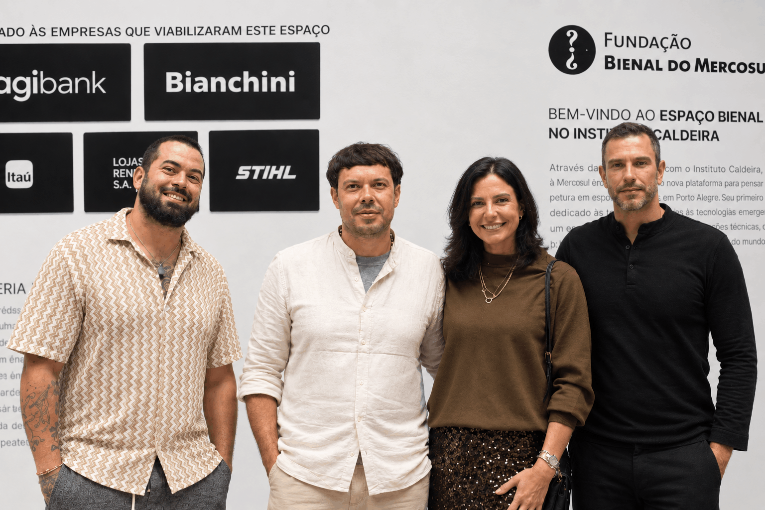 Da esq. para dir. Aldones Nino, Xadalu Tupã Jekupé, Maria Fernanda Santin e Márcio Carvalho - crédito da foto Igor Dreher